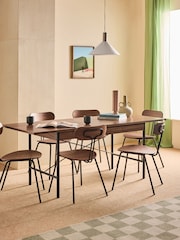 MADE.COM Dark Walnut Effect Blaze 6 To 8 Seater Rectangular Dining Table - Image 1 of 6