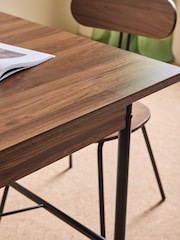 MADE.COM Dark Walnut Effect Blaze 6 To 8 Seater Rectangular Dining Table - Image 3 of 6