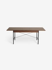 MADE.COM Dark Walnut Effect Blaze 6 To 8 Seater Rectangular Dining Table - Image 5 of 6
