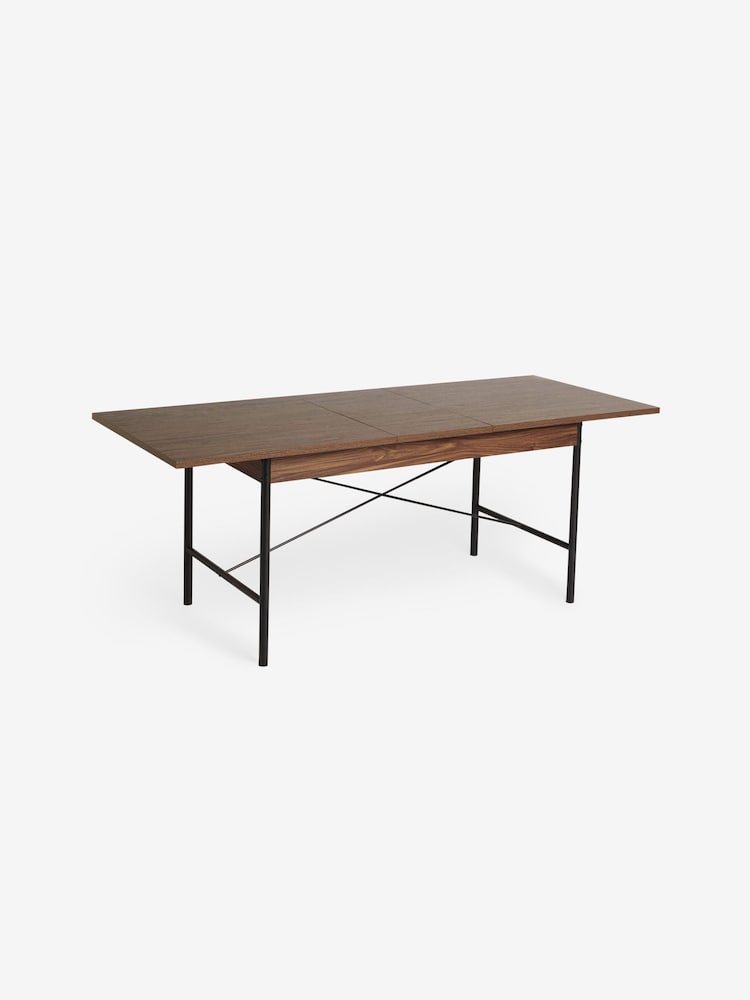 MADE.COM Dark Walnut Effect Blaze 6 To 8 Seater Rectangular Dining Table - Image 6 of 6