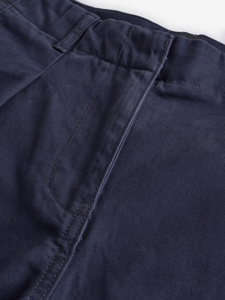 Bleumarin - 100% Cotton Croială tip balon Pantaloni chino Pantaloni - Image 7 of 8
