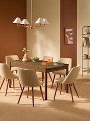 MADE.COM Dark Natural Oak Effect Pavia 6 to 8 Seater Extending Dining Table - Image 1 of 8