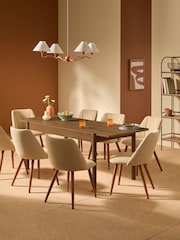 MADE.COM Dark Natural Oak Effect Pavia 6 to 8 Seater Extending Dining Table - Image 2 of 8