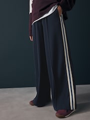 Navy Side Stripe Track Trousers - Image 2 of 7