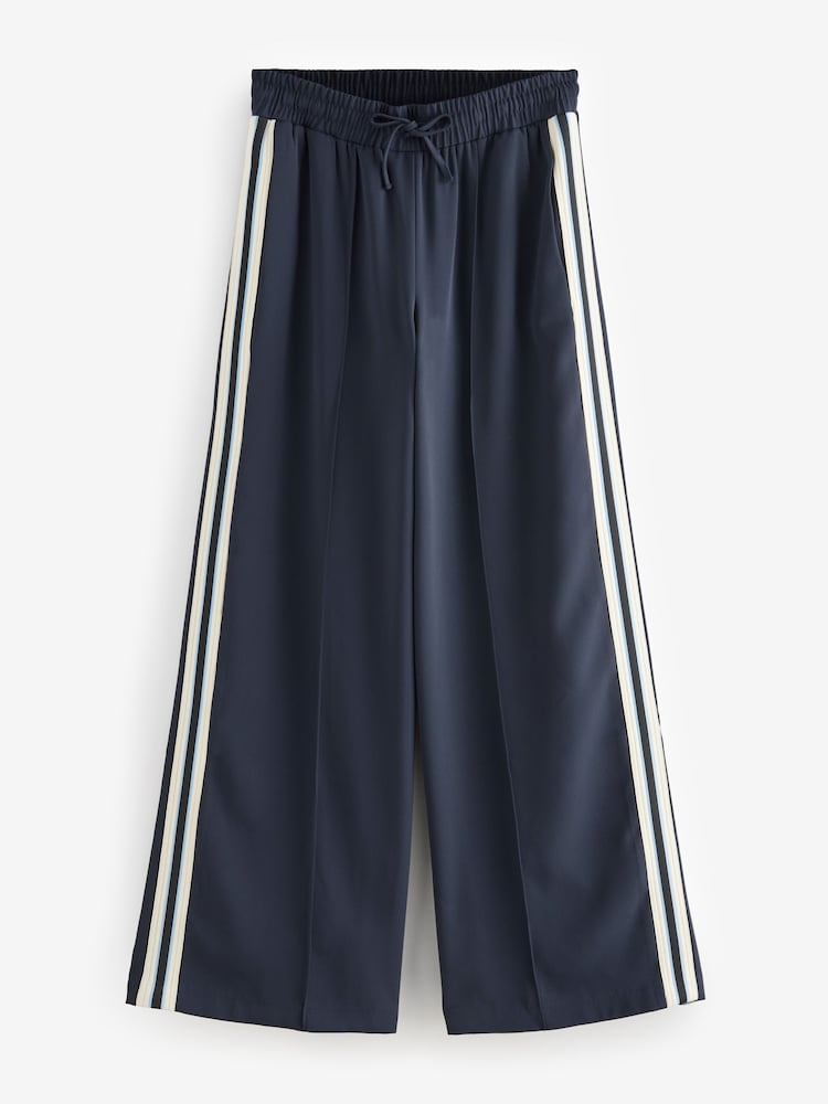 Navy Side Stripe Track Trousers - Image 5 of 7