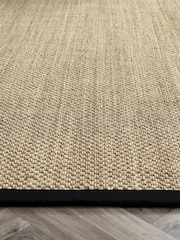 Origin Rugs Light Beige with Black Border Hand Woven Sisal Rug - Image 3 of 4