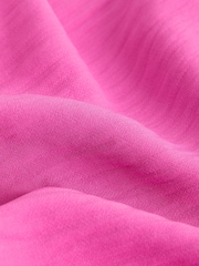 Bright Pink Barrel Leg Crepe Trousers - Image 5 of 5