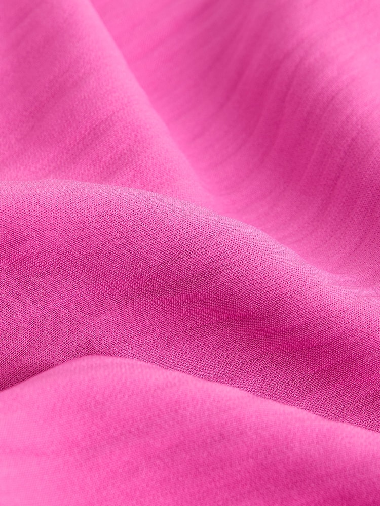 Bright Pink Barrel Leg Crepe Trousers - Image 5 of 5