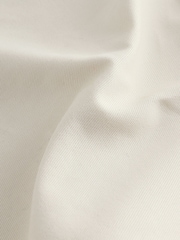 Ivory 100% Cotton Barrel Leg Chinos Trousers - Image 6 of 7