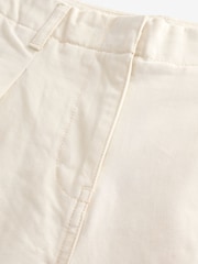 Ivory 100% Cotton Barrel Leg Chinos Trousers - Image 7 of 7