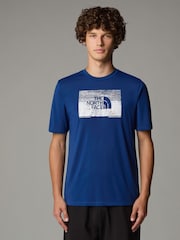 The North Face Blue Foundation Abstract Graphic T-Shirt - Image 1 of 3