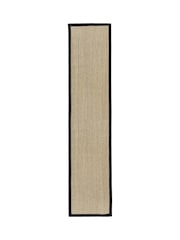 Origin Rugs Light Beige with Black Border Sisal Runner - Image 2 of 4