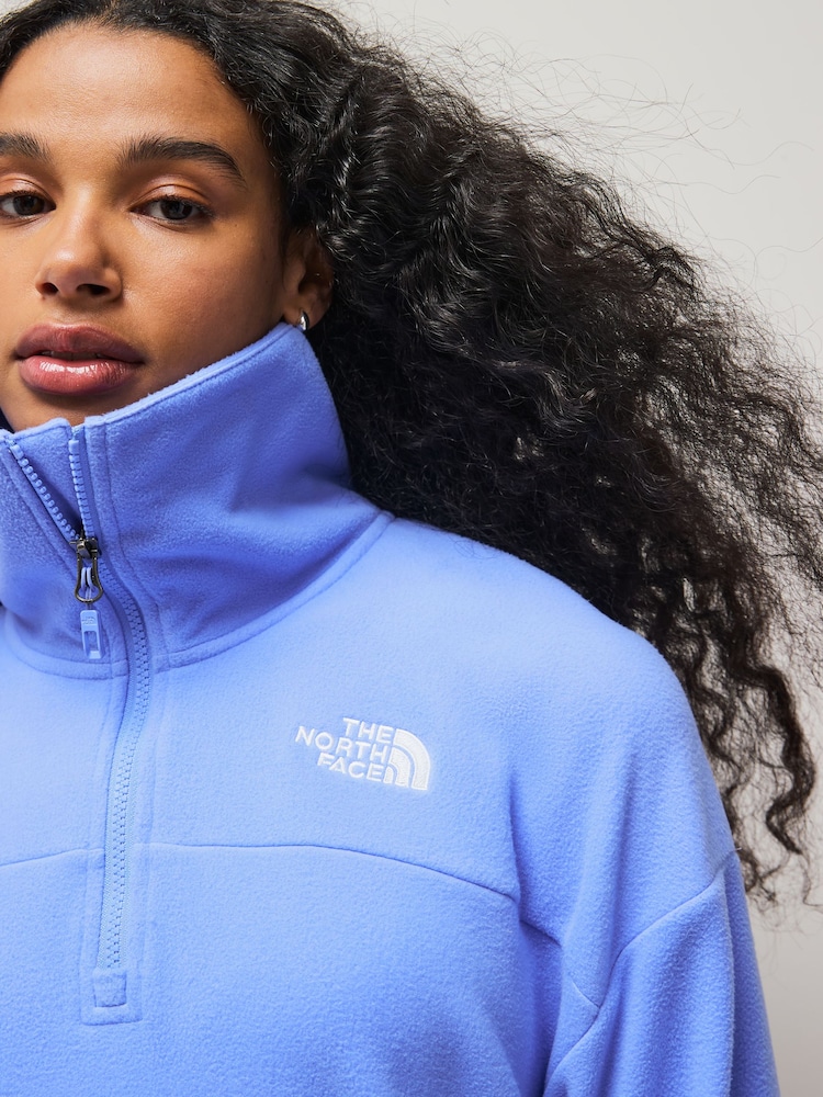 Blauw - The North Face Womens Glacier Half Zip Fleece - Image 5 of 6