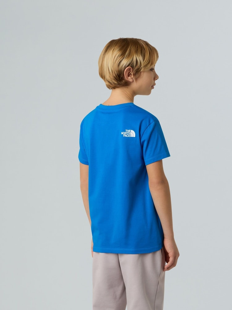 Azul - The North Face camiseta Teen Simple Dome - Imagen 2 de 4 Azul - The North Face camiseta Teen Simple Dome - Imagen 2 de 4