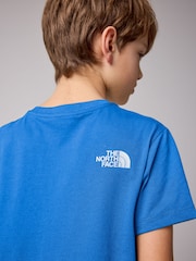 modra - The North Face majica s kratkimi rokavi The North Face Teen Simple Dome - Slika 3 iz 7
