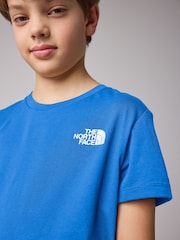 modra - The North Face majica s kratkimi rokavi The North Face Teen Simple Dome - Slika 5 iz 7