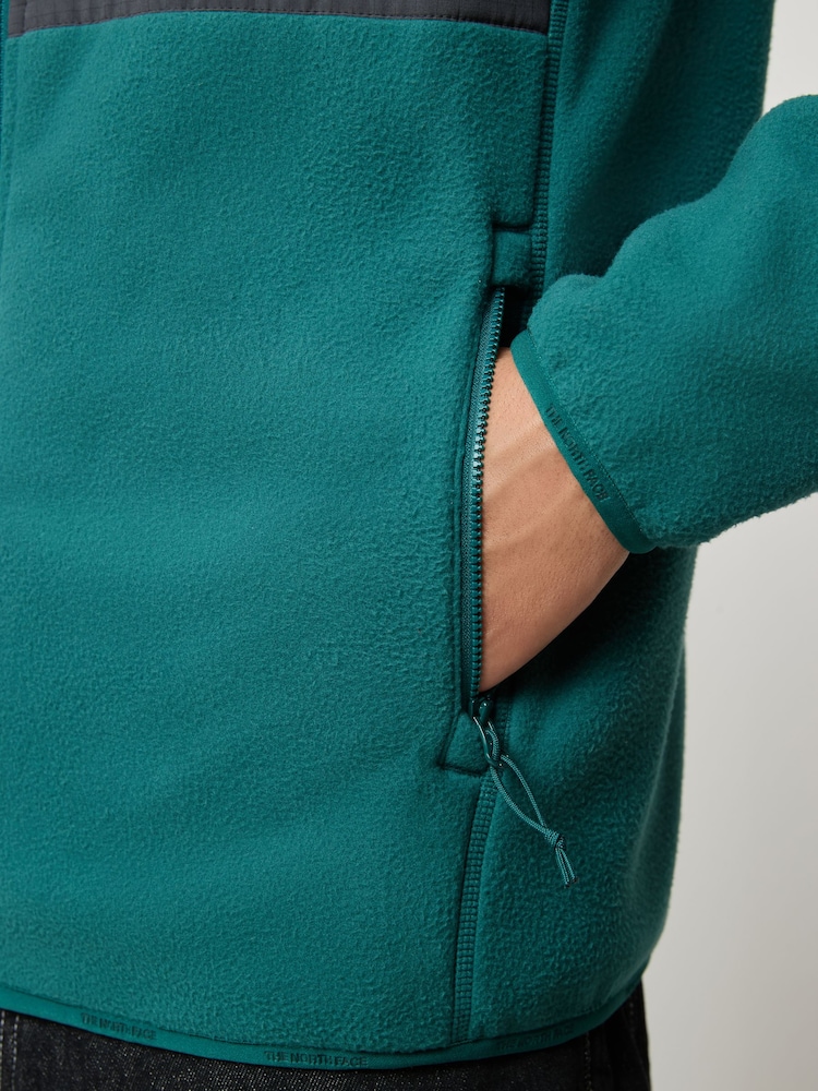 The North Face Green Heavyweight Glacier Full Zip Fleece - Image 5 of 5