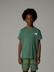 The North Face Green Boys Box NSE T-Shirt - Image 1 of 4