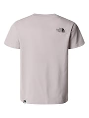 siva - The North Face majica s kratkimi rokavi The North Face Teen Simple Dome - Slika 2 iz 7