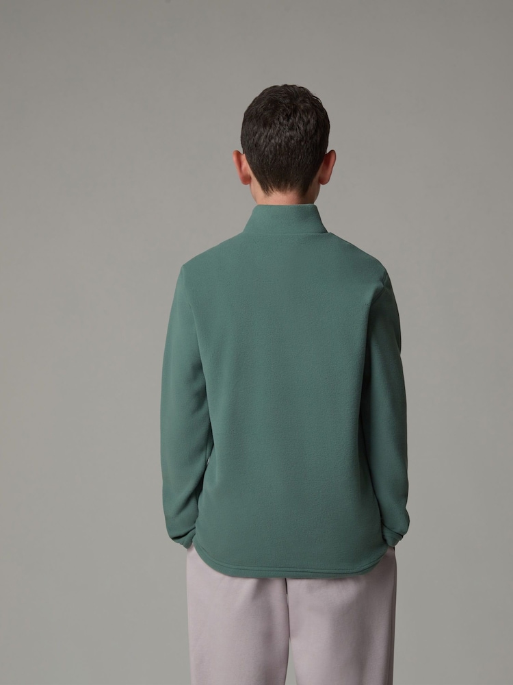 Verde - The North Face T-Shirt Glacier 1/4 Zip Fleece - Imagen 2 de 3
