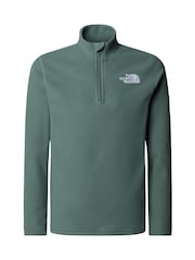 Verde - The North Face T-Shirt Glacier 1/4 Zip Fleece - Imagen 3 de 3