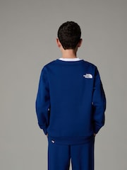 The North Face Blue Teen Simple Dome Crew Sweat Top - Image 2 of 4