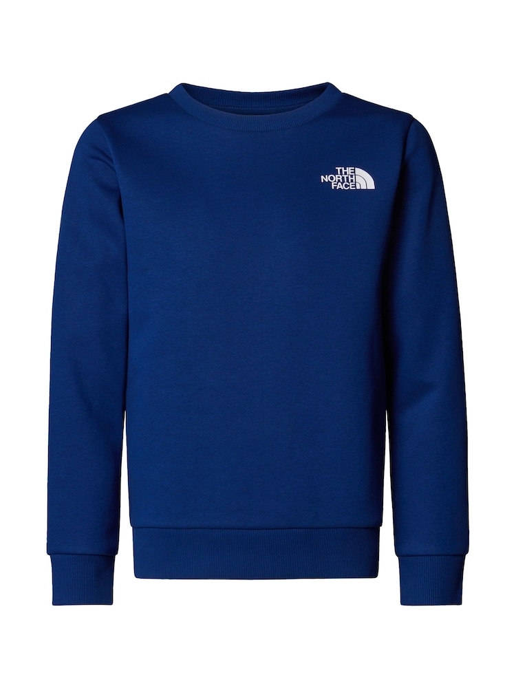 The North Face Blue Teen Simple Dome Crew Sweat Top - Image 3 of 4