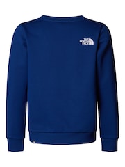 The North Face Blue Teen Simple Dome Crew Sweat Top - Image 4 of 4