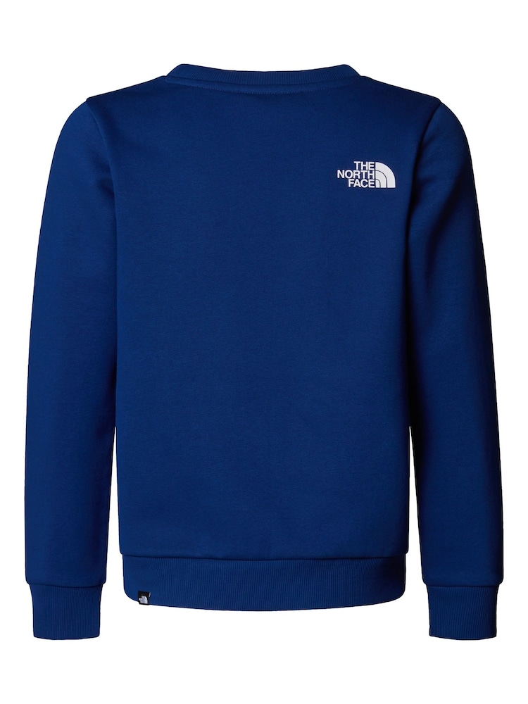 The North Face Blue Teen Simple Dome Crew Sweat Top - Image 4 of 4