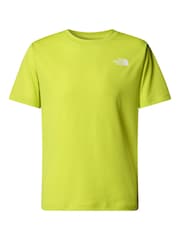 The North Face lime Green Teen 24/7 T-Shirt - Image 3 of 3