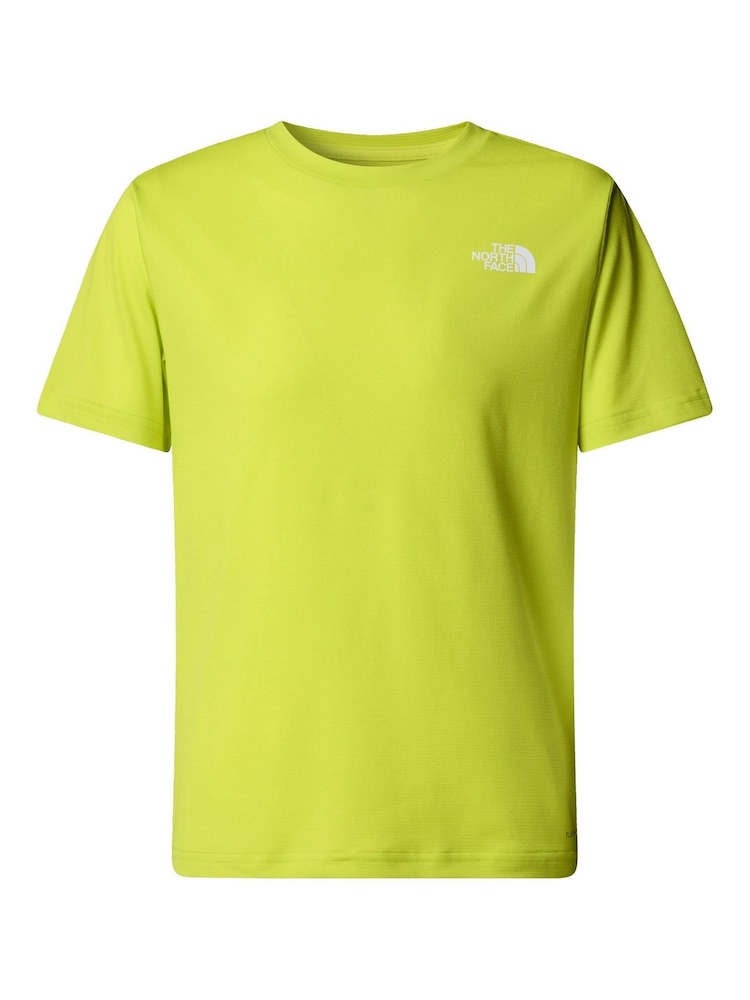 The North Face lime Green Teen 24/7 T-Shirt - Image 3 of 3