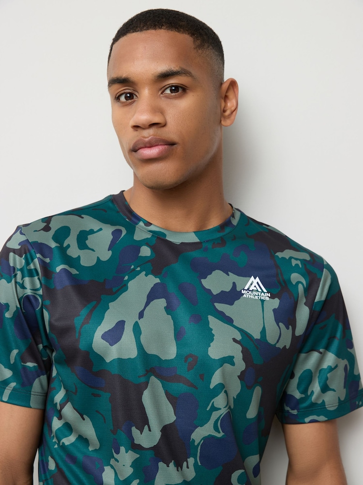 The North Face Green MA 24/7 All Over Print T-Shirt - Image 4 of 4