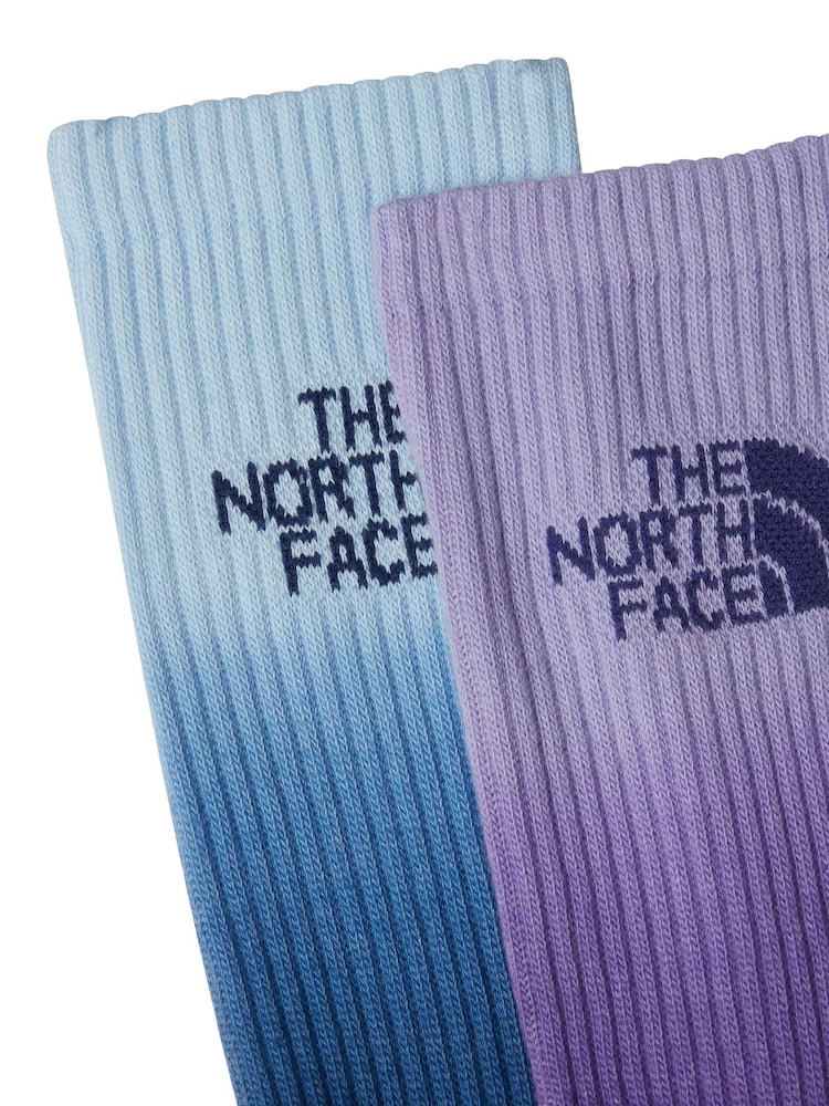 The North Face Purple Everyday 2pack Dip Dye Crew Socks - Image 3 of 3