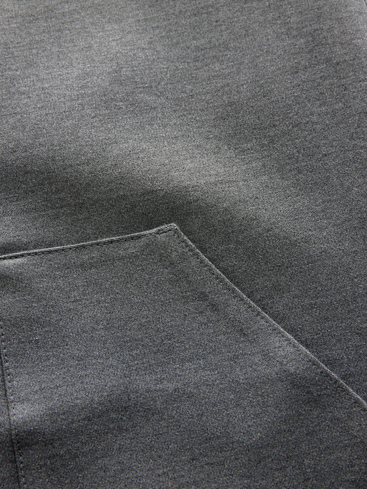 Grey V-Neck Ponte Pinafore Mini Dress - Image 7 of 7