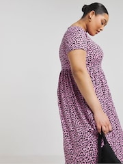 Simply Be Pink Supersoft Pocket Midi Dress - Image 3 of 5