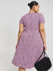 Simply Be Pink Supersoft Pocket Midi Dress - Image 4 of 5