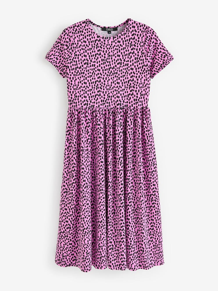Simply Be Pink Supersoft Pocket Midi Dress - Image 5 of 5