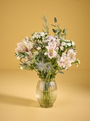 White Posy Letterbox Fresh Flower Bouquet - Image 1 of 5