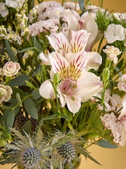 White Posy Letterbox Fresh Flower Bouquet - Image 2 of 5