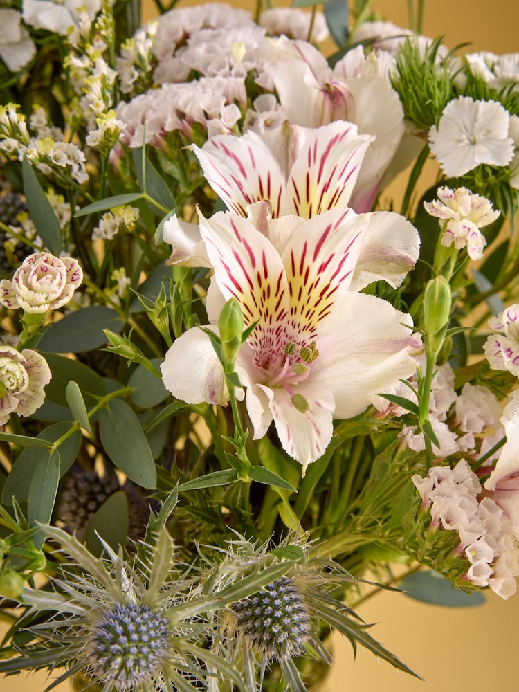 White Posy Letterbox Fresh Flower Bouquet - Image 2 of 5