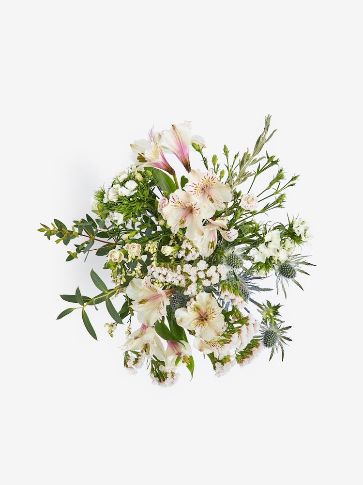 White Posy Letterbox Fresh Flower Bouquet - Image 5 of 5