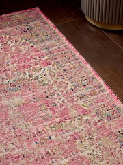 Fushsia Pink Washable Emporium Oriental Runner - Image 3 of 5