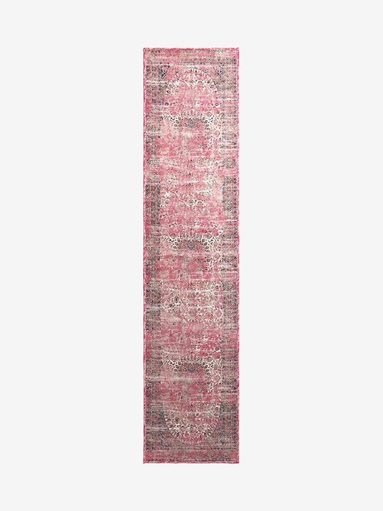 Fushsia Pink Washable Emporium Oriental Runner - Image 5 of 5