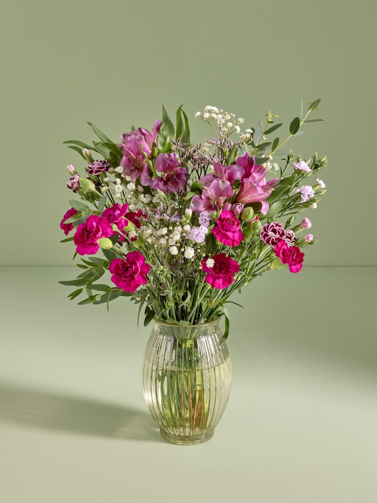 Lilac Purple Posy Letterbox Fresh Flower Bouquet - Image 1 of 5