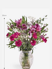 Lilac Purple Posy Letterbox Fresh Flower Bouquet - Image 3 of 5
