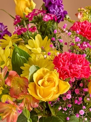 Bright Rose and Carnation Fresh Flower Letterbox Bouquet - Image 2 of 4
