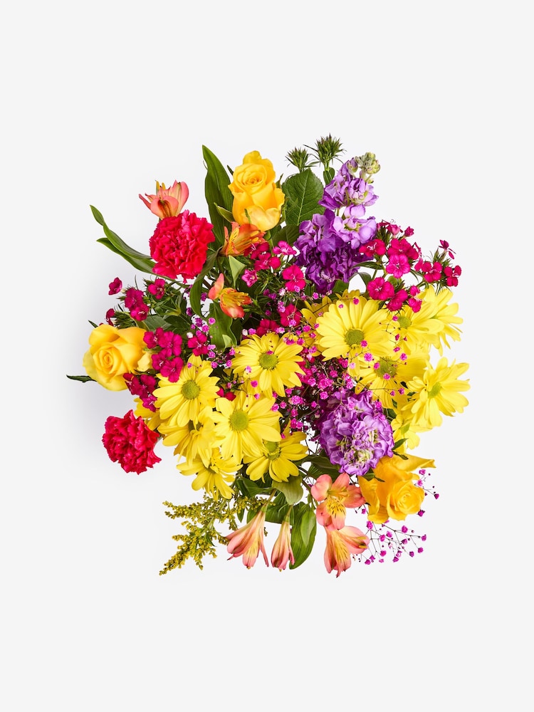 Bright Rose and Carnation Fresh Flower Letterbox Bouquet - Image 4 of 4