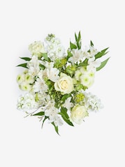 White Rose and Chrysanthemum Fresh Flower Letterbox Bouquet - Image 5 of 5
