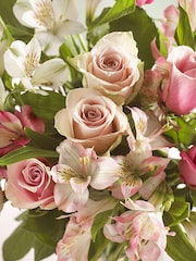 Pink Rose and Alstroemeria Fresh Flower Letterbox Bouquet - Image 2 of 6