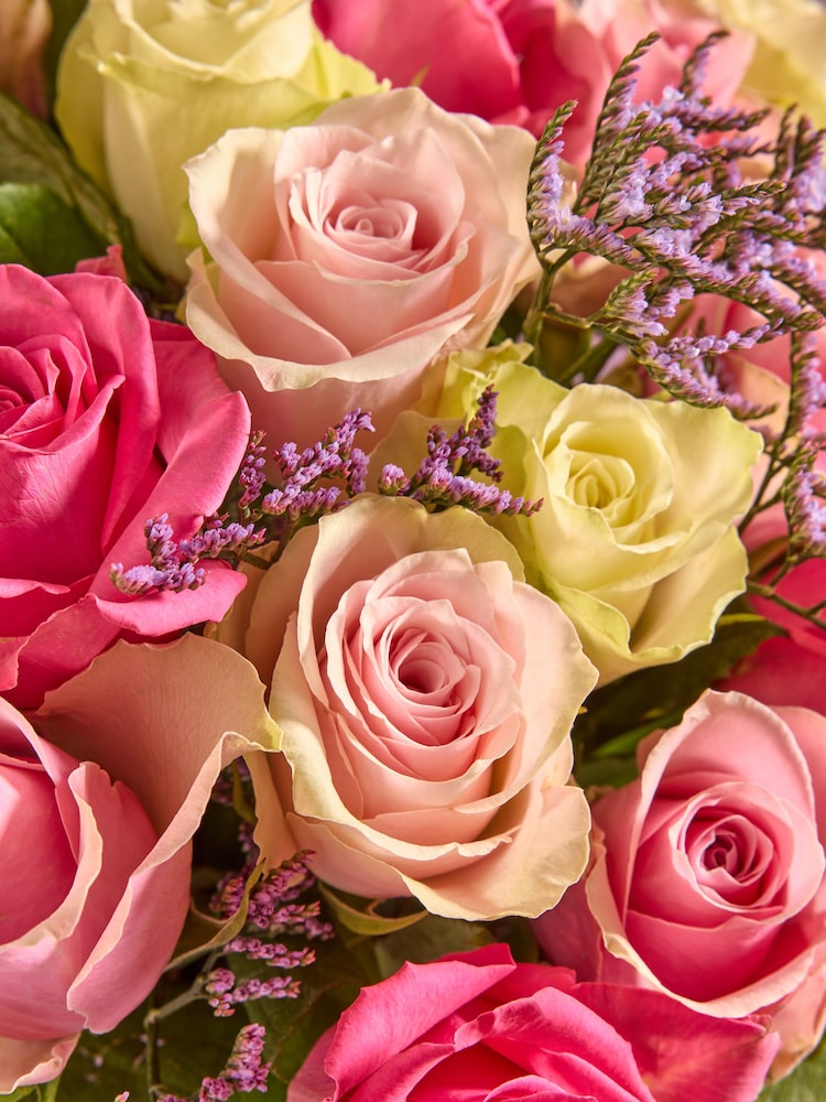 Pastel Rose Fresh Flower Bouquet in Gift Bag - Image 2 of 4